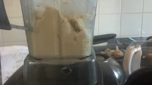 Cashew cream with boiled cashews, view 2